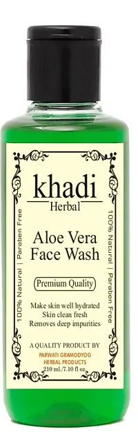 Khadi herbal Herbals Moisturizing Aloe Vera Face Wash-thumb2