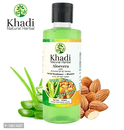 Khadi Hair combo Aloevera  Amla Bhringraj Shampoo -Pack of 2-thumb2