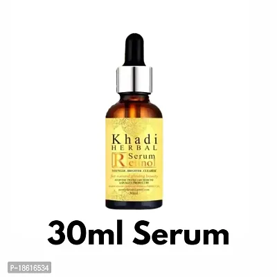 Khadi Herbal Retinol Facial Serum Natural Glowing Beauty for Anti-Aging | Collagen Production Toxins Cleansing and Acne for All Skin Types Pack of 1 (30ml)-thumb3