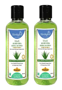 Herbigiri Khadi Natural Aloe Vera Herbal Shampoo 210ml Pack of 2-thumb1