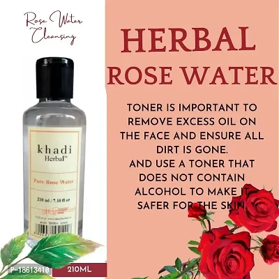 Khadi Herbal Pure Rose Water (Twin) 420Ml-thumb3