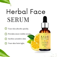 Khadi Herbal Vitamin C Facial Serum for Natural Glowing Beauty | Infused with Hyaluronic acid and Vitamin C | 30ml (Pack of 1)-thumb2