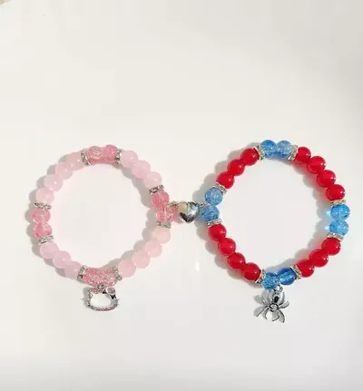 Hello Kitty x Spiderman Matching Bracelets For Women and Girls