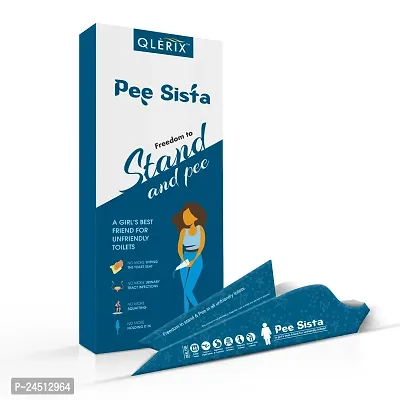 QLERIX Pee Sista Stand  Pee Paper Disposable Female Urination Device for Women| Infection free, Leak-proof Urine Funnels for Girls| Traveling,Outdoor Public Toilets-thumb0