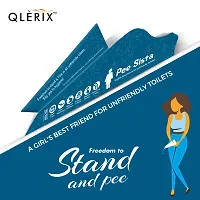 QLERIX Pee Sista Stand  Pee Paper Disposable Female Urination Device for Women| Infection free, Leak-proof Urine Funnels for Girls| Traveling, Outdoor Public Toilets  PACK OF 2-thumb3