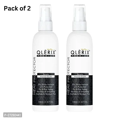 QLERIX Premium Heat Protection Hair Mist for Men and Women (100ML) Pack of 2-thumb0