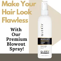 QLERIX Premium Empowering Blowout Heat Protectant Spray for Smooth Shine and Silky Hair Hair Spray (100ML) Pack Of 2-thumb2