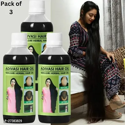 Adivasi Neelgiri Herbal Hair Oil - Ayurvedic Hair Growth Oil (PACK OF 3)