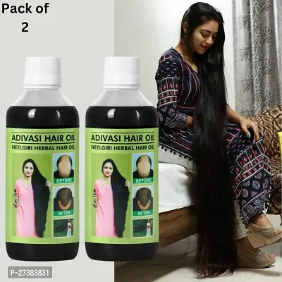 Adivasi Neelgiri Herbal Hair Oil - Ayurvedic Hair Growth Oil (PACK OF 2)-thumb0