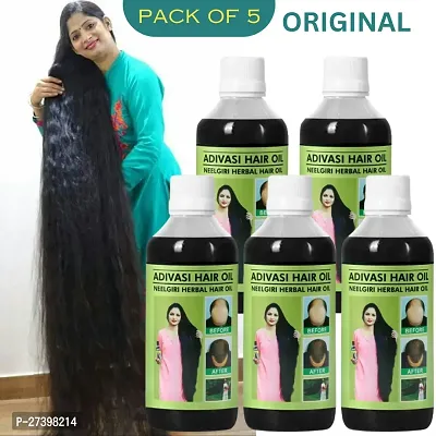 Original Adivasi Neelgiri Herbal Hair Oil for Hair Growth for Women Anti Hair fall  Anti Dandruff Oil | Suitable for All Hair Types (Pack of 5)