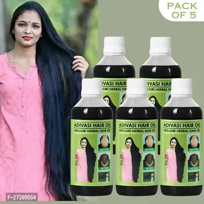 Adivasi Neelgiri Medicine All Type of Hair Problem Herbal Growth Hair Oil  Pack OF 5