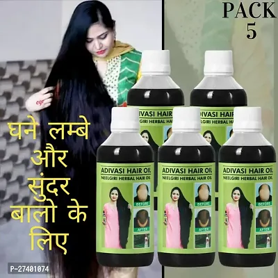 Neelgiri Hair Growth Hair Oil by Adivasi Ayurvedic Pack Of 5