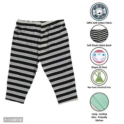 LENAM Baby Cotton Soft Strechable Pants/Diaper Fit/Pyjama/Leggings(Pack of 7) (12-18 Months, Stripes) Multicolour-thumb2