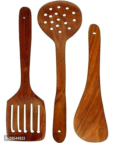 Wooden Cooking Utensil Set Non-Stick Kitchen Tool Set of 3