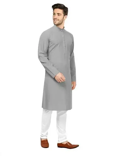 Sam's Fashion Cotton Men's Regular Fit Plain Kurta Set