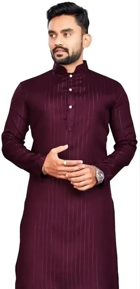 Trendy Cotton Blend Kurtas For Men