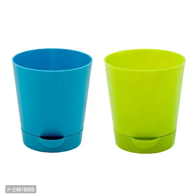 Plastic Pot For Plants Pack Of 2-thumb0