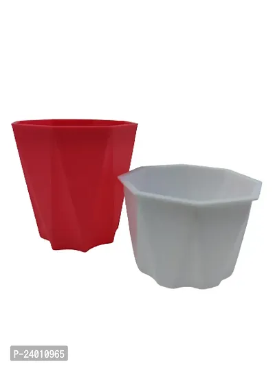 Plastic Pot For Plants Pack Of 2