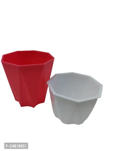 Plastic Pot For Plants Pack Of 2