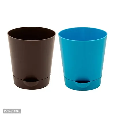 Plastic Pot For Plants Pack Of 2-thumb0