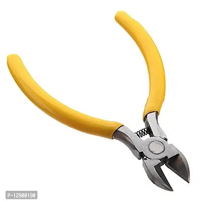 Trendy Garden Electrical Repair Tool Hard Cutting Plier Yellow Side Wire Cutter Plier