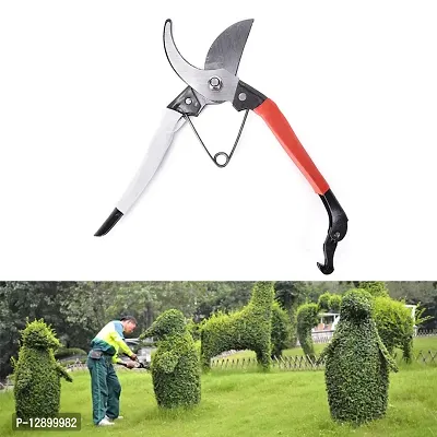 Trendy Ratchet Carbon Steel Pruning Shear Gardening Tree Flower Labor-Saving Pruner Cutting Tool Garden Tools