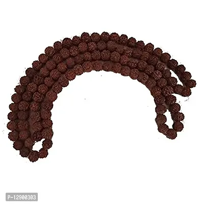 Trendy Brown Mala Of 108 Natural And Real Big Rudraksha (Standard Size)