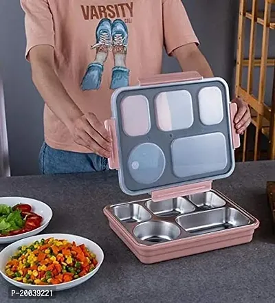 Organize Your Meal On-the-Go with a 5 Compartment Lunch Box