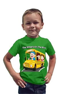 thebabyshark - The Wheels On The Bus Toddler Half Sleeve Round Neck Tshirt-thumb2