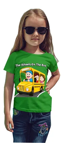 thebabyshark - The Wheels On The Bus Toddler Half Sleeve Round Neck Tshirt-thumb4