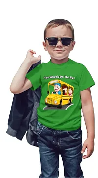 thebabyshark - The Wheels On The Bus Toddler Half Sleeve Round Neck Tshirt-thumb1