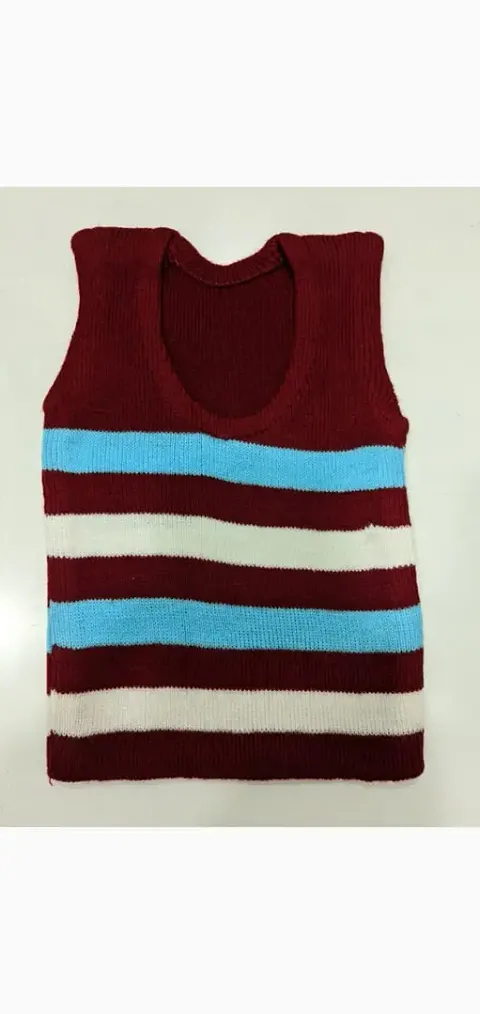 Fabulous Woollen Sweater Vest For Baby Boys and Girls