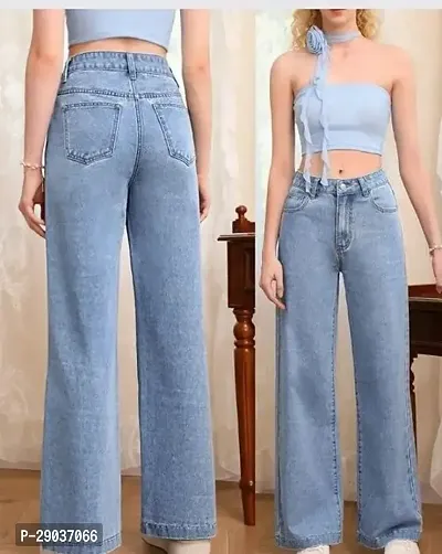 Stylish Denim Jeans For Women-thumb0