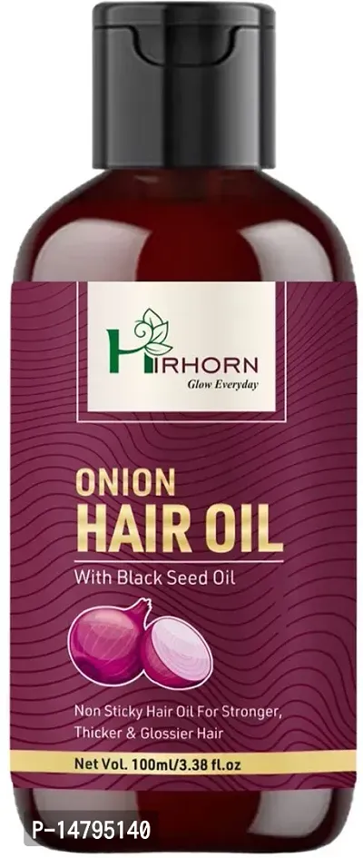 Black Seed Onion Hair Oil - With Comb Applicator - Controls Hair Fall Hair Oil