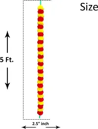 WDecor Red, Yellow, Orange Marigold Artificial Flower 60 inch, Pack of 10, Garlands Yellow, Red, Orange Marigold Artificial Flower 60 inch, Pack of 10, Garlands-thumb3
