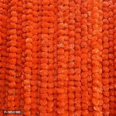 WDecor Orange Marigold Artificial Flower 60 inch, Pack of 5, Garlands Orange Marigold Artificial Flower 60 inch, Pack of 5, Garlands-thumb0