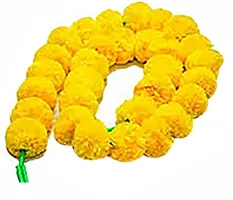 Logro Yellow Marigold Artificial Flower 60 inch, Pack of 30, Vine  Creepers-thumb1