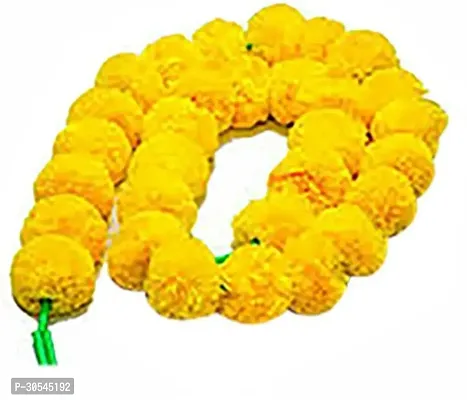 Logro Yellow Marigold Artificial Flower 60 inch, Pack of 30, Vine  Creepers-thumb2