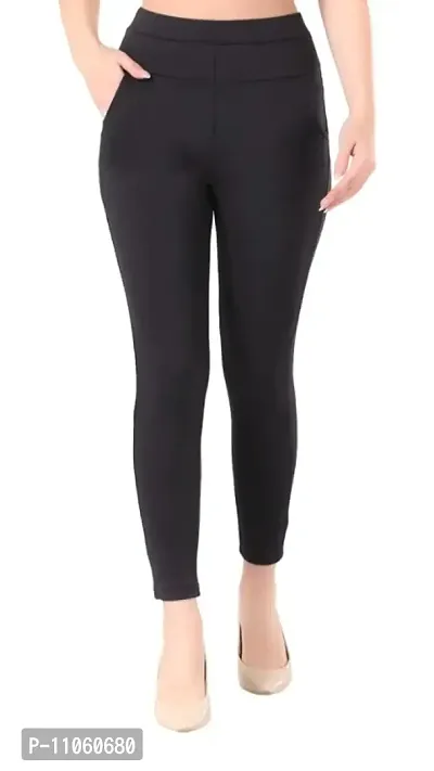 Slim Fit Solid Ankle Length Stretchable Pant| High Waist Jeggings for Women/Girls