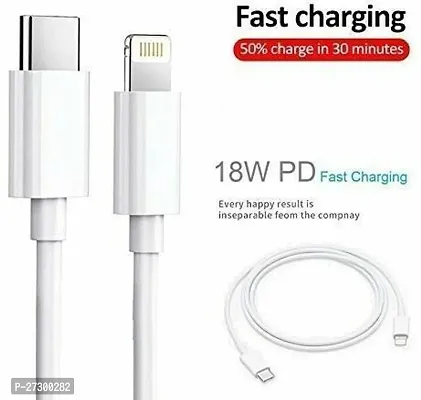 Stylish PVC Braided Fast Charge High Speed Data Transmission Type-C To Lightning Cable-thumb2