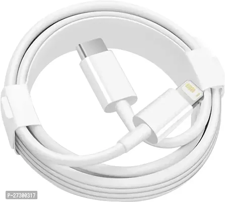 Stylish PVC Braided Fast Charge High Speed Data Transmission Type-C To Lightning Cable-thumb0