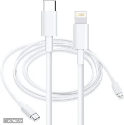 Stylish PVC Braided Fast Charge High Speed Data Transmission Type-C To Lightning Cable-thumb0