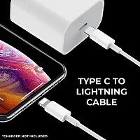 Stylish PVC Braided Fast Charge High Speed Data Transmission Type-C To Lightning Cable-thumb1