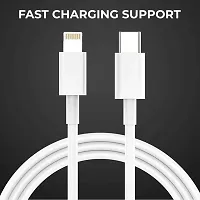 Stylish PVC Braided Fast Charge High Speed Data Transmission Type-C To Lightning Cable-thumb2