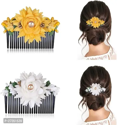 Flower Design Hair Pin Comb Of 2 Hair Clip For Women Hair Clip