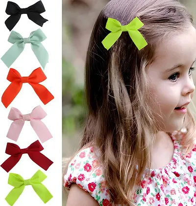 Designer Plain Women Women Hair Bow Clips Toddlers Barrettes Hair Accessories Hair Claw