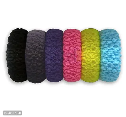 Myra collection? rubber Bands Braid ponytail holders thick set of 6 Hair Band-thumb0