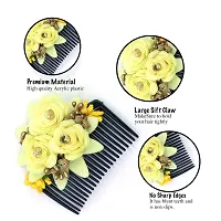 Myra collection Artificial Flower Jooda Hair Comb Pack of 4-thumb2