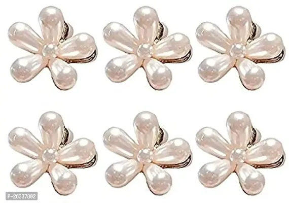 Myra collection Metal Hair Clip for Women Multicolour Pack of 6-thumb0