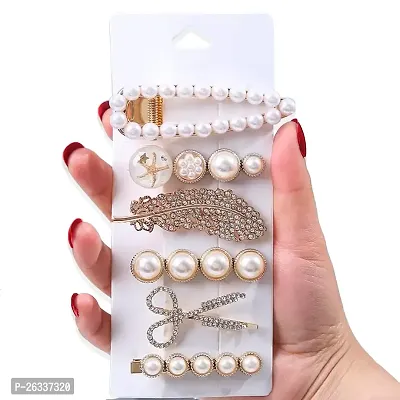 Myra collection11 pcs Acrylic Resin Metal Fashion Hair Clips Set for girls and women perfect for gifting to your sister friends and others.-thumb4